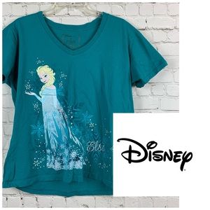 🚨 Final Sale🚨 Disney Turquoise Frozen Elsa Tee